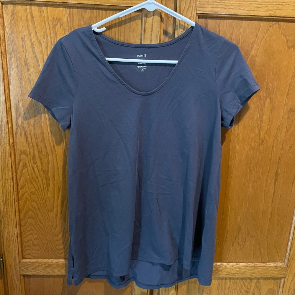 J Jill V Neck T Shirt